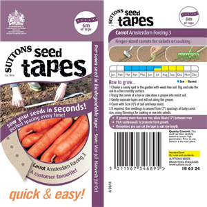 Seed Tape - Carrot Amsterdam Forcing 3